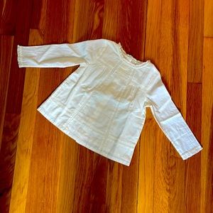 Boden Girls never worn before sweet white blouse